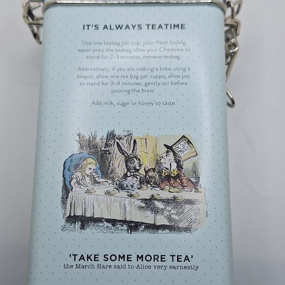 Alice in Wonderland tea tin NWOT VINTAGE LOOK TIN - Picture 6 of 12
